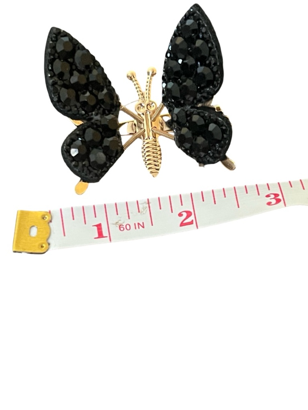 Multicolor Crystal Butterfly Hair Clip - Women Accessories Hair Accessories - Picture 4 of 4